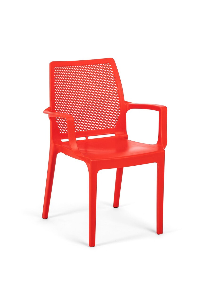 Scaun, Hanah Home, Icon, 57x85x53 cm, Rosu - imagine 3